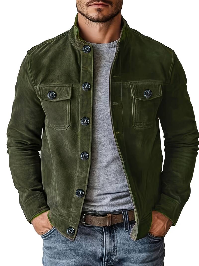 Neeman | Long Sleeve Button Front Utility Jacket