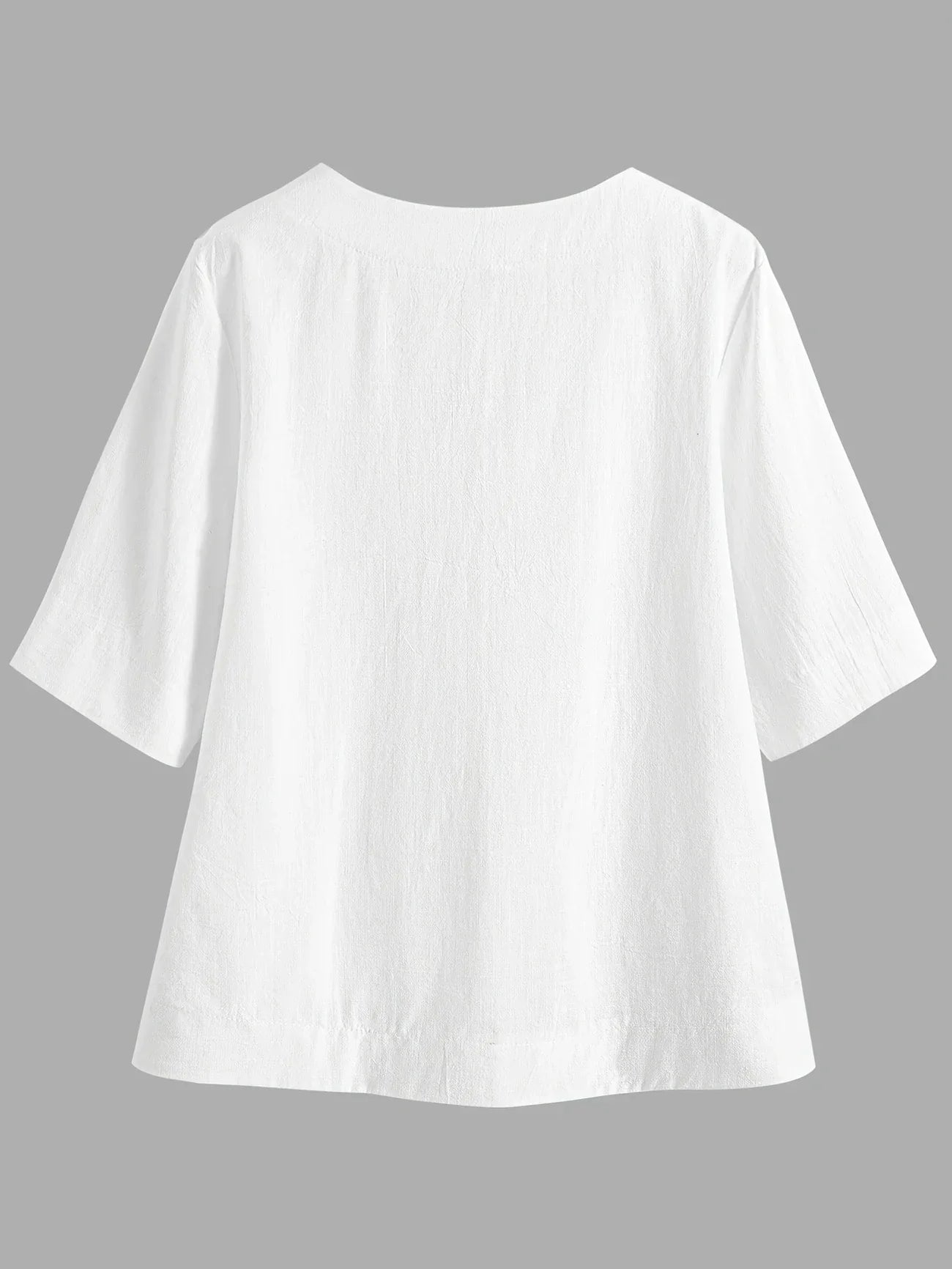 Mattea | V Neck Loose Fit Short Sleeve Top
