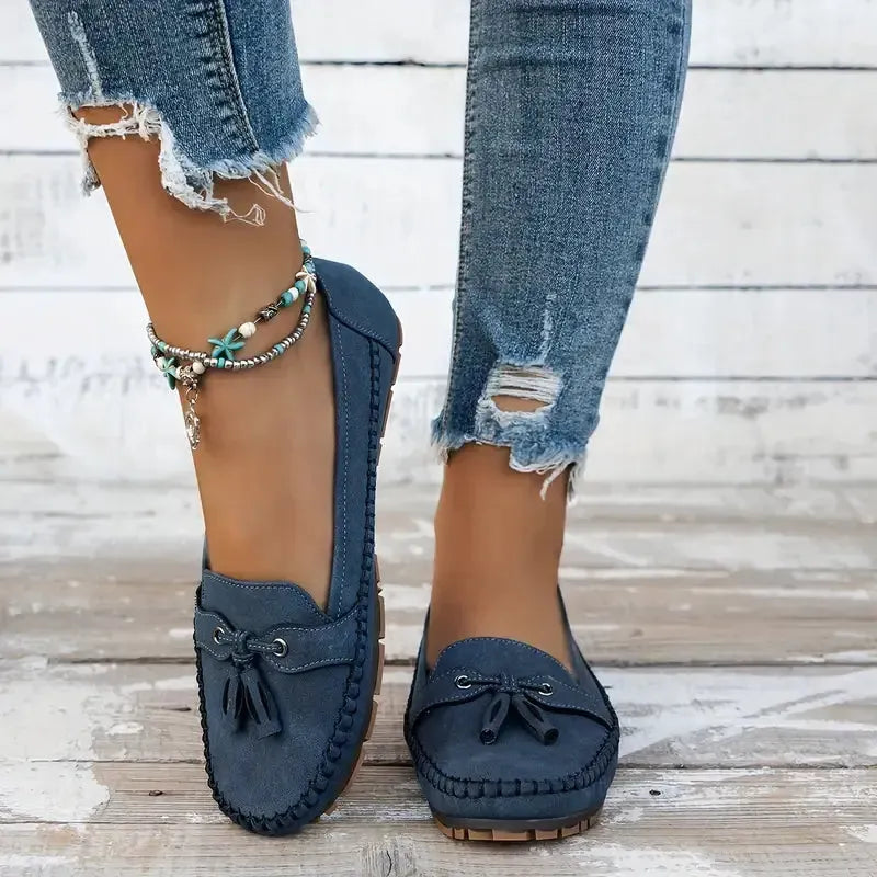 Patamon | Slip-On Tassel Loafers with Moc Toe