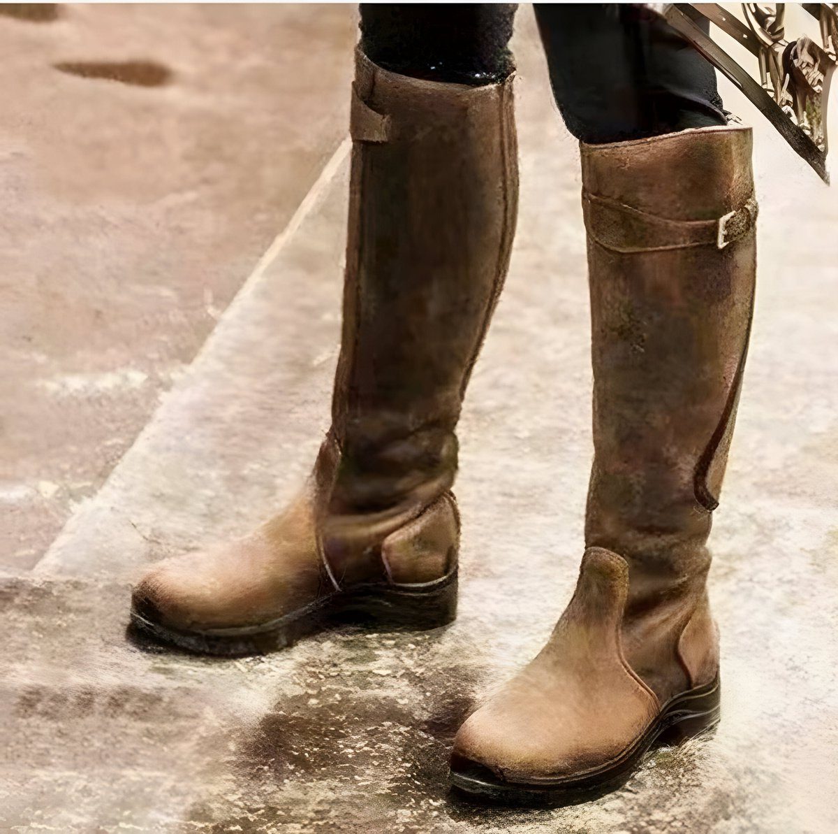 Maveelica | Knee-High Riding Boots with Adjustable Strap
