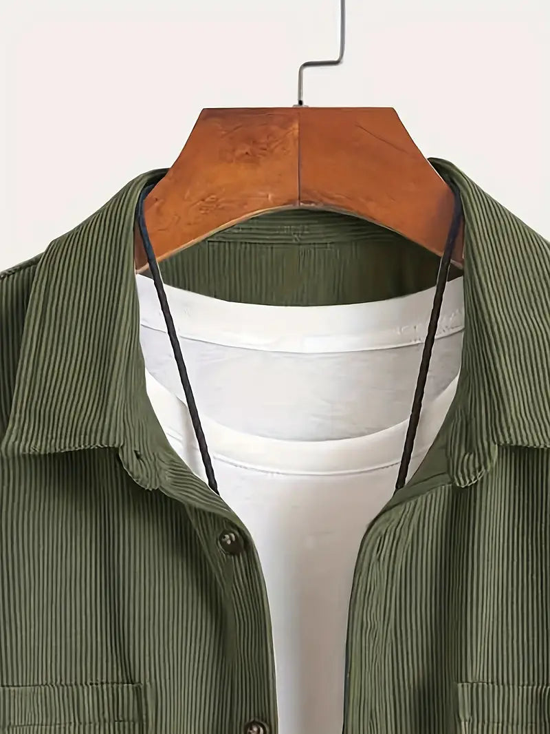 Rickey | Corduroy Shirt Long Sleeve Button-Up Style