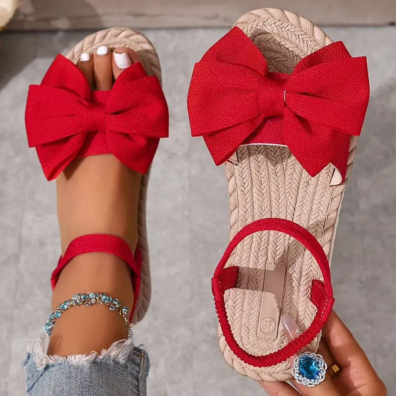Michela | Bow Knot Open Toe Ankle Strap Sandals