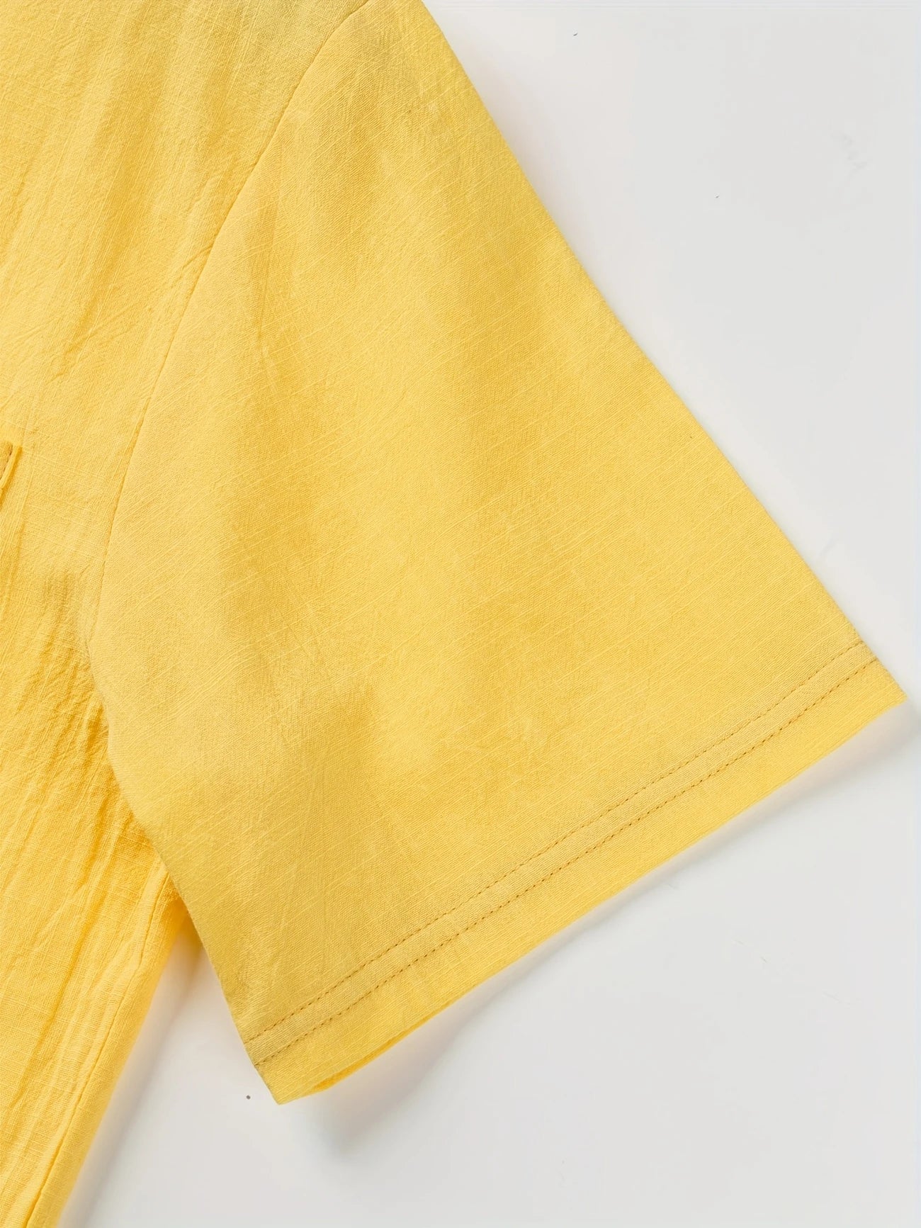 Markos | Short Sleeve Band Collar Henley Shirt