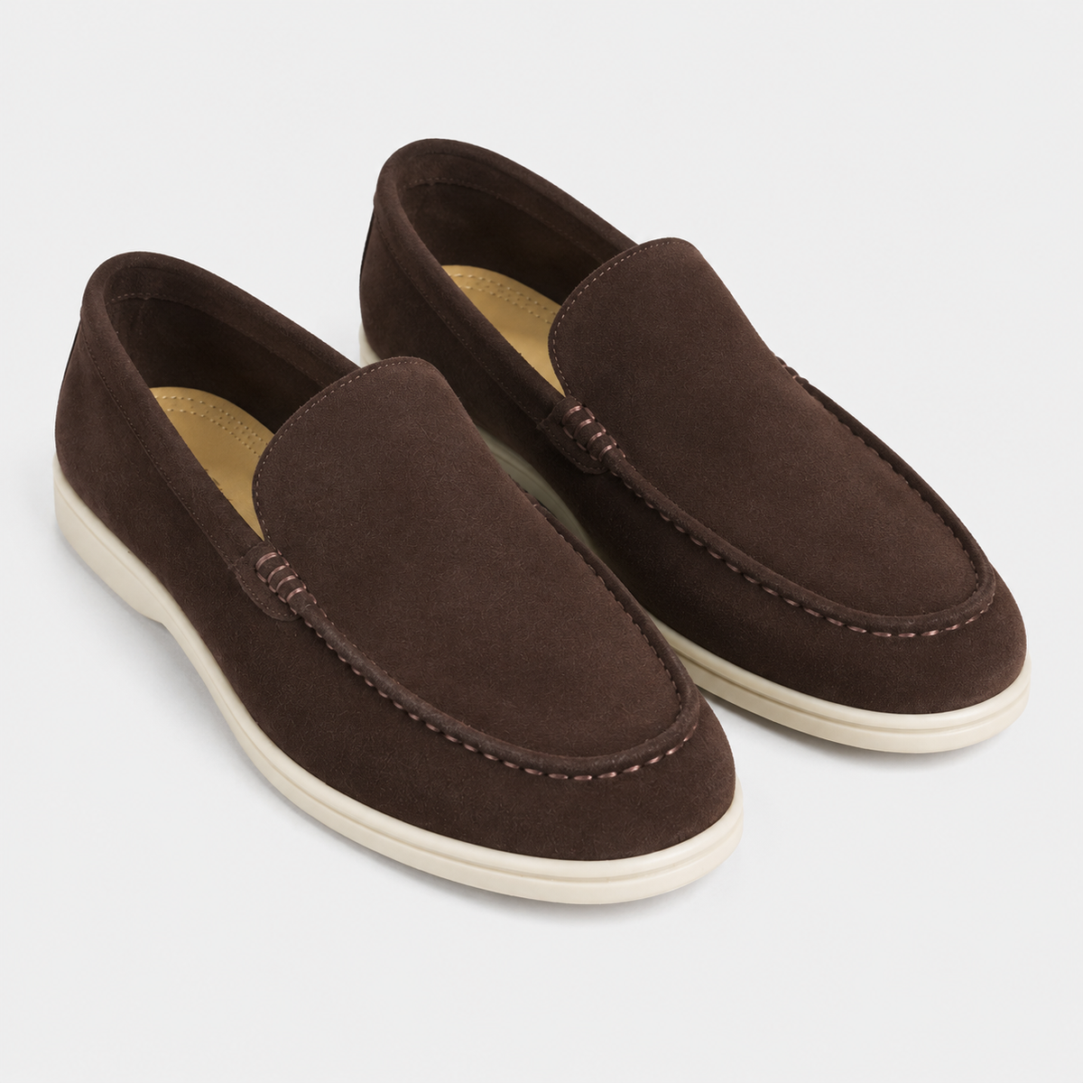 Santos | Loafers With Suede Appearance and Contrast Soles