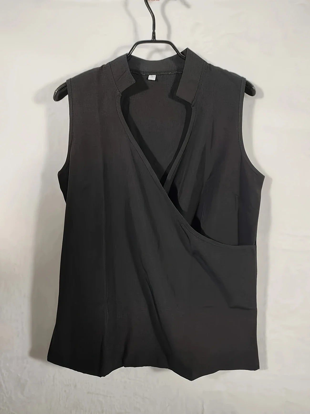 Cebulska | Sleeveless Wrap V-Neck Blouse Top