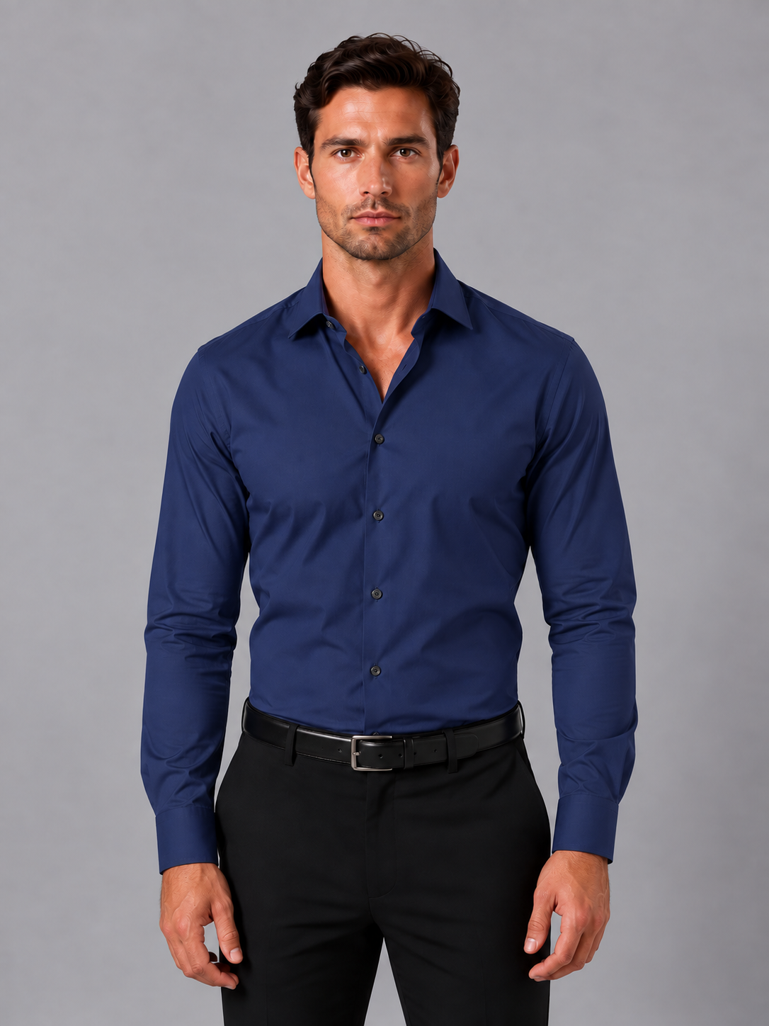 Braulio | Shirt With Long Sleeves and Pointed Collar