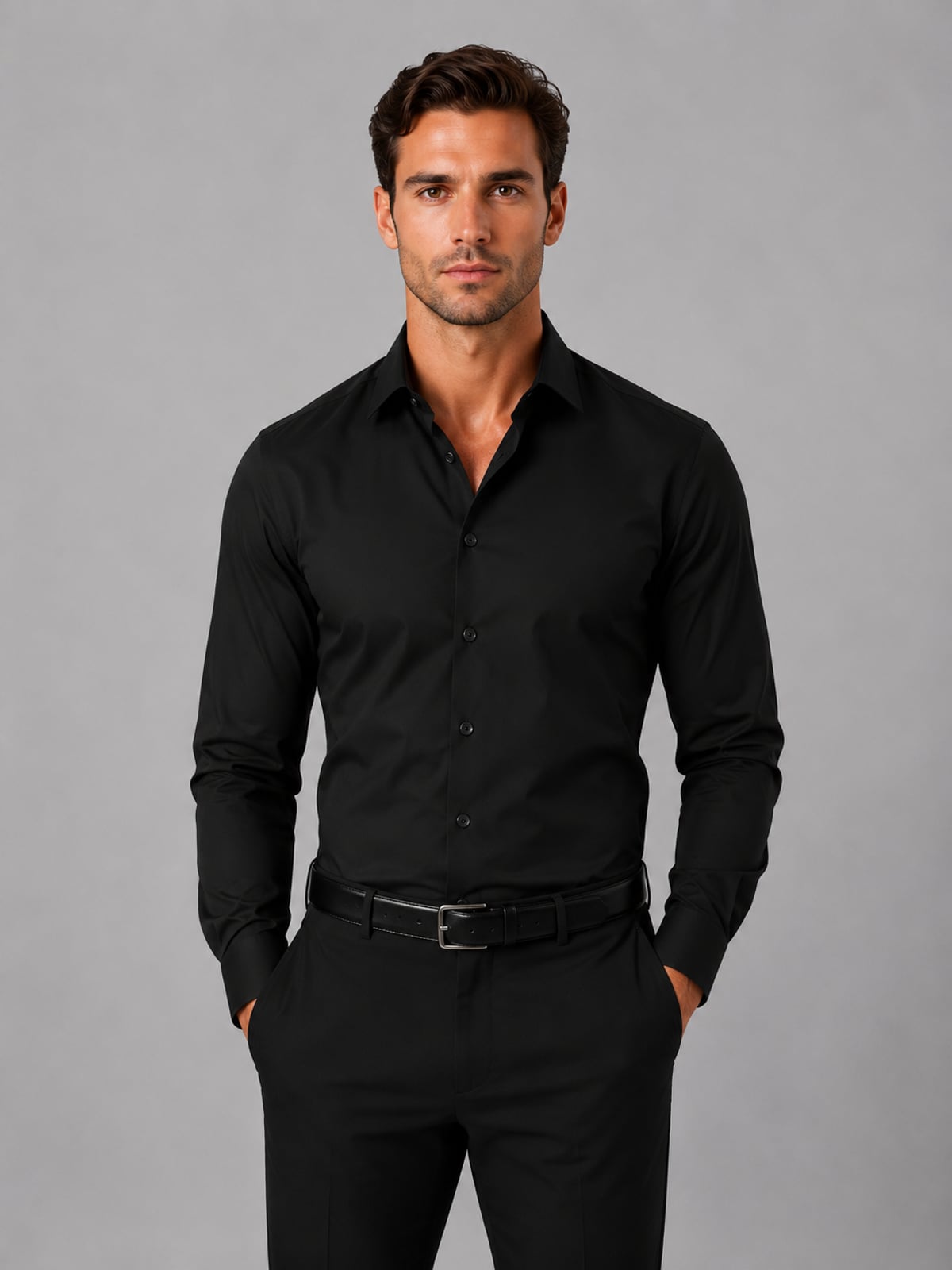 Braulio | Shirt With Long Sleeves and Pointed Collar