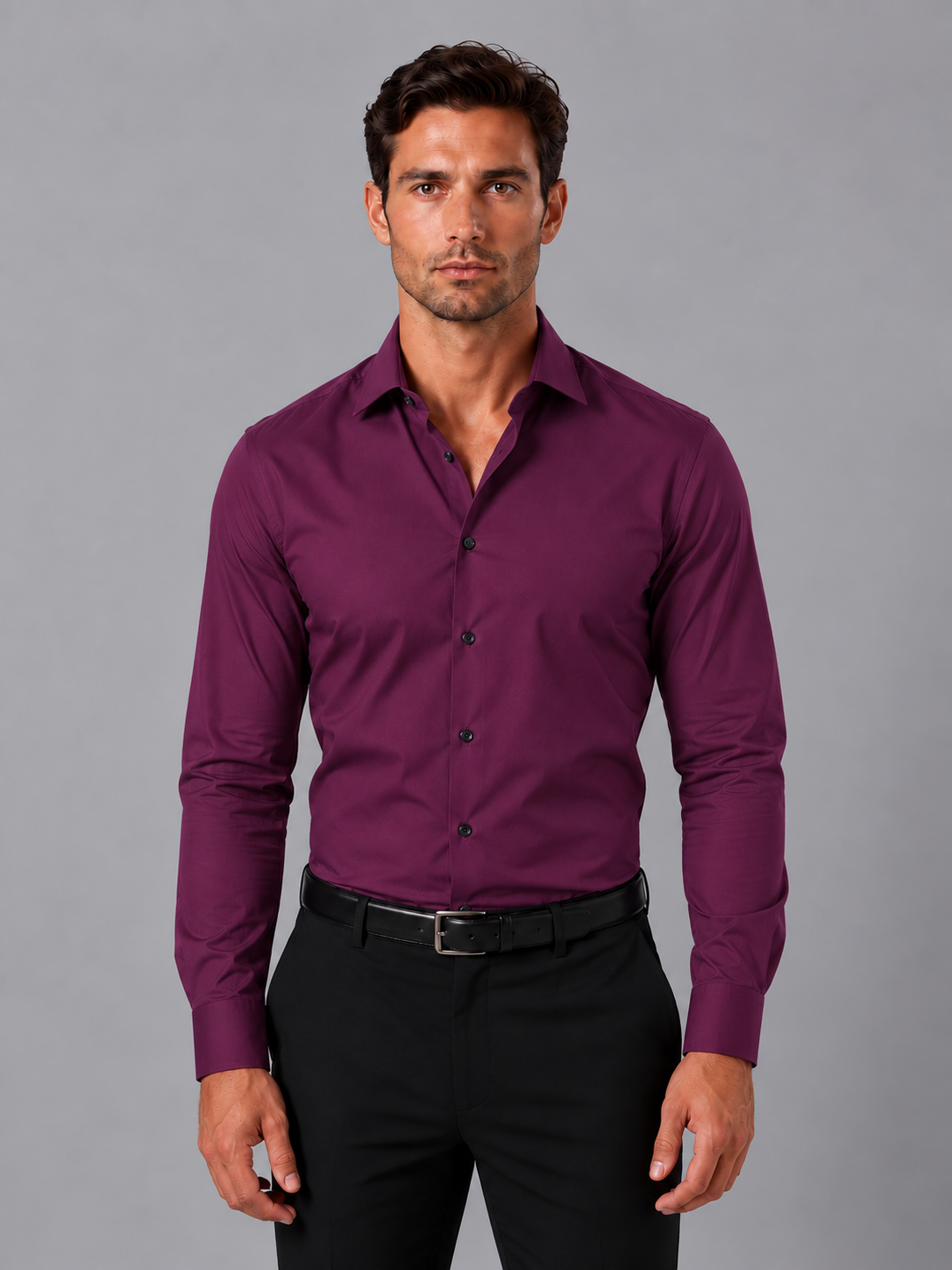 Braulio | Shirt With Long Sleeves and Pointed Collar