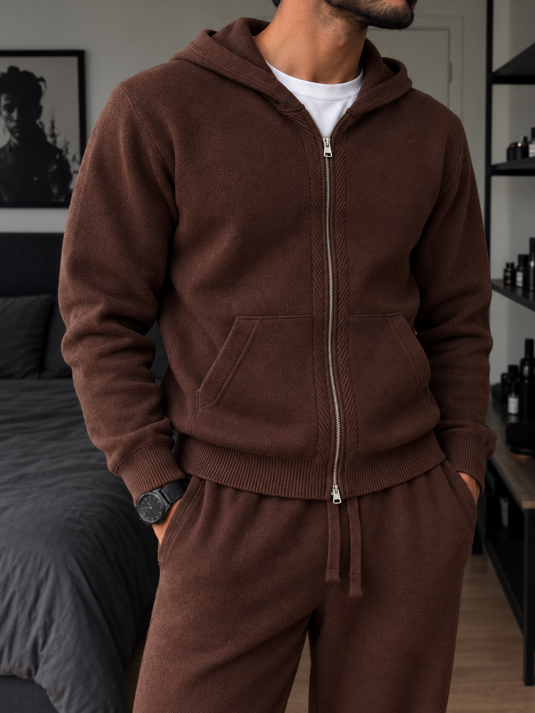 Jonathan | Tracksuit With Zip Hoodie and Straight Pants