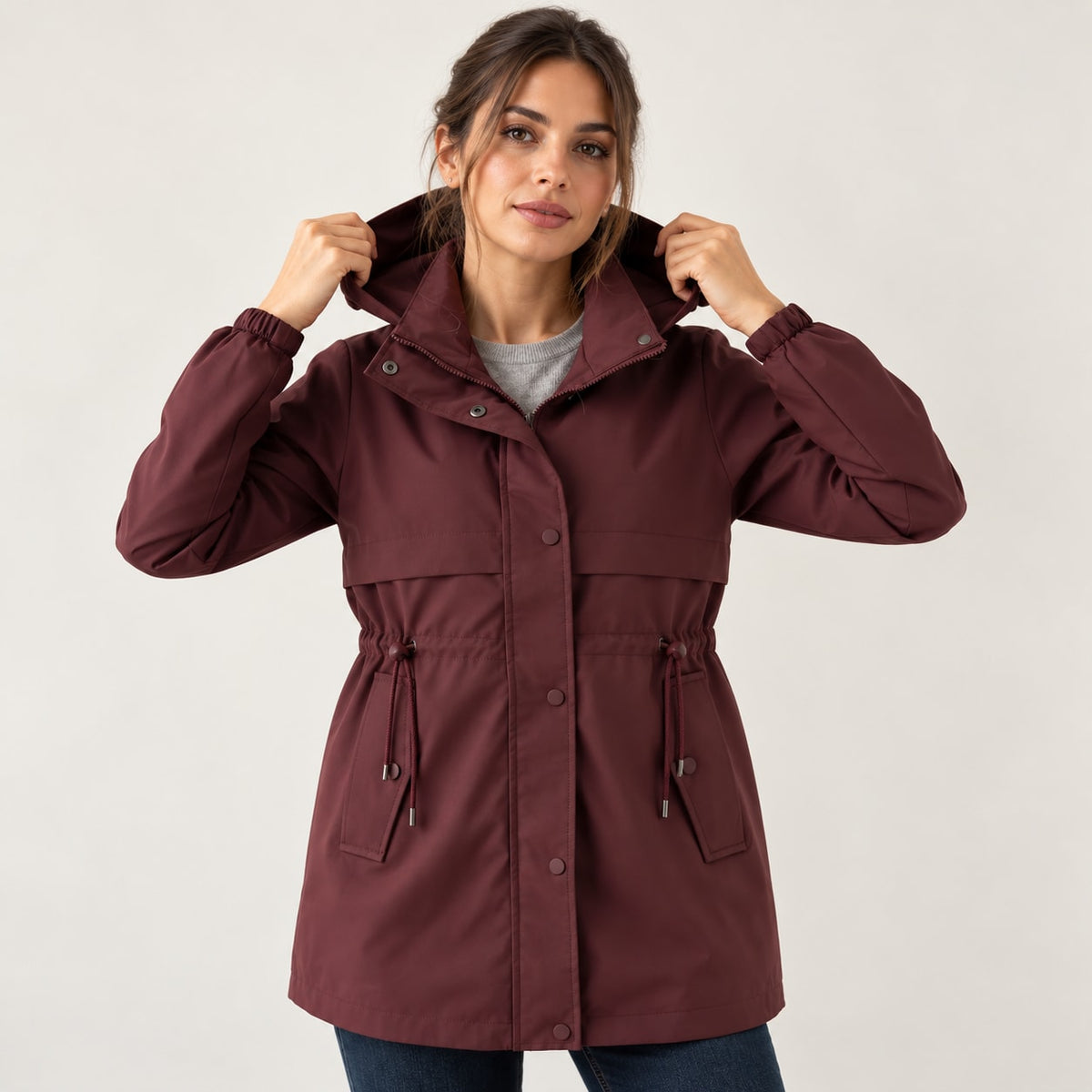 Echoglow | Hooded Parka with Adjustable Waist