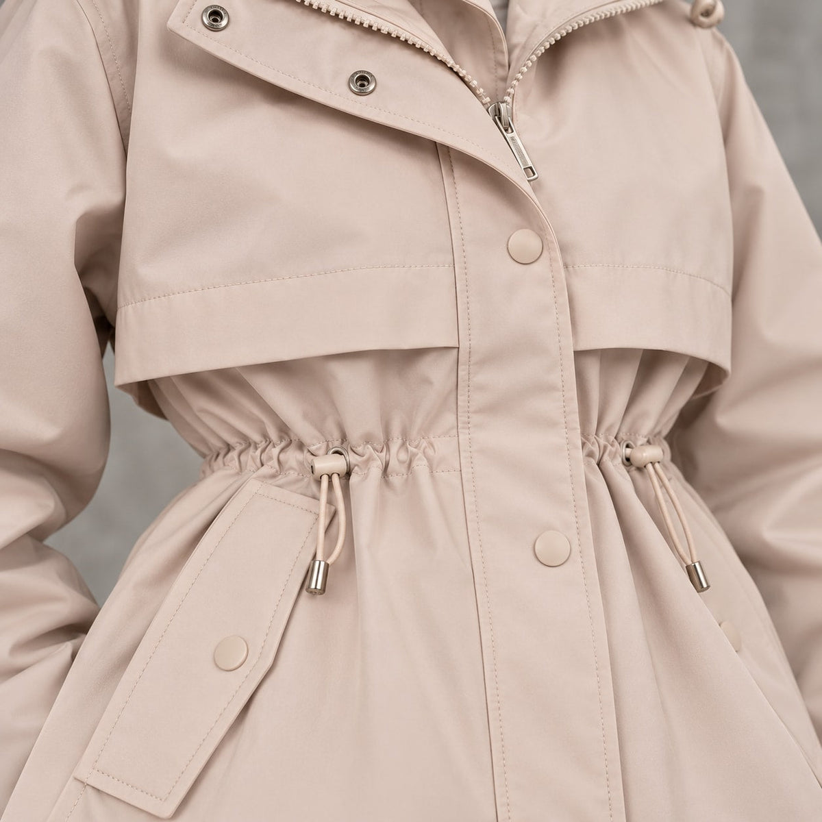 Echoglow | Hooded Parka with Adjustable Waist