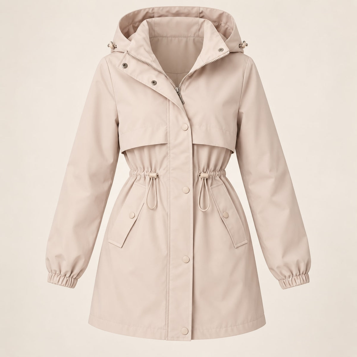 Echoglow | Hooded Parka with Adjustable Waist