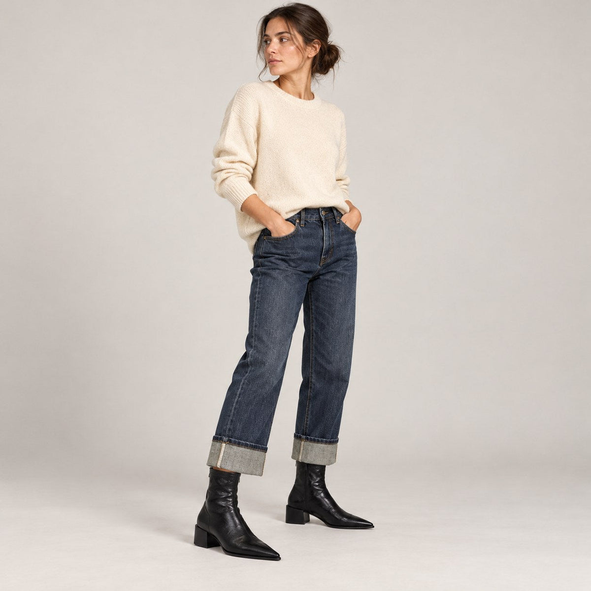 Laururea | Ankle Boots with Pointed Toe and Zipper