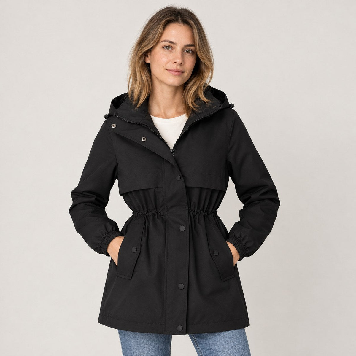 Echoglow | Hooded Parka with Adjustable Waist