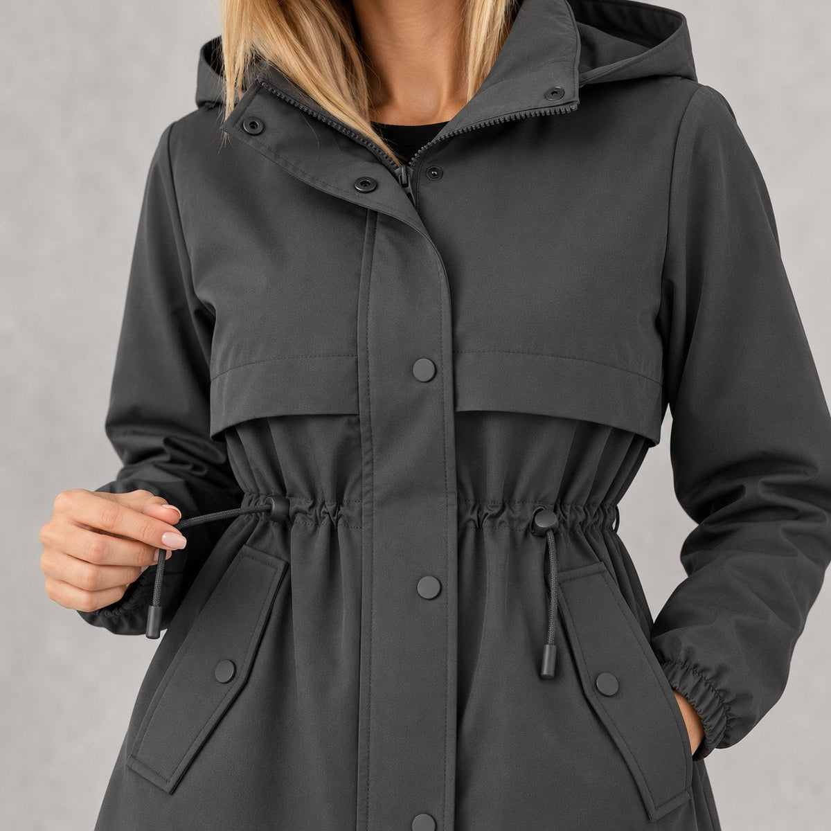 Echoglow | Hooded Parka with Adjustable Waist