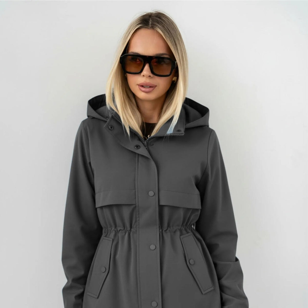 Echoglow | Hooded Parka with Adjustable Waist