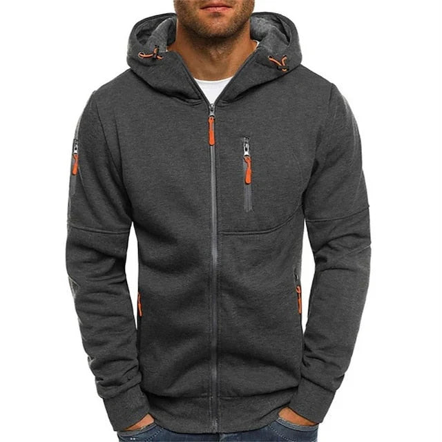 Clark | Cardigan With Hood Zipper and Utility Pockets