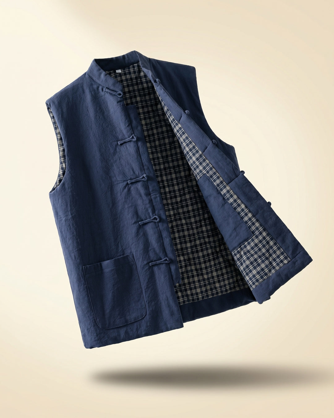 Fredrick - Pocket Front Mandarin Collar Vest