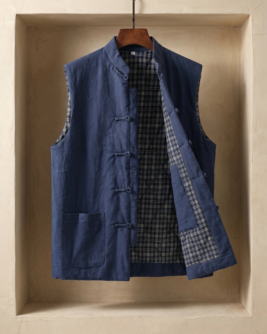 Fredrick - Pocket Front Mandarin Collar Vest