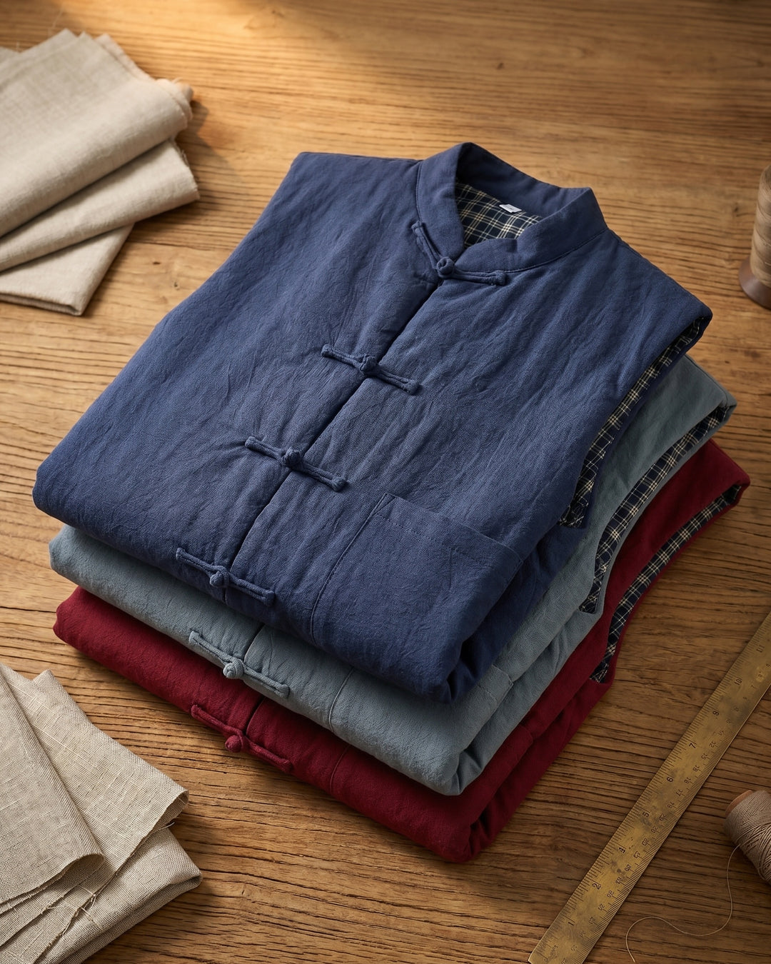Fredrick - Pocket Front Mandarin Collar Vest
