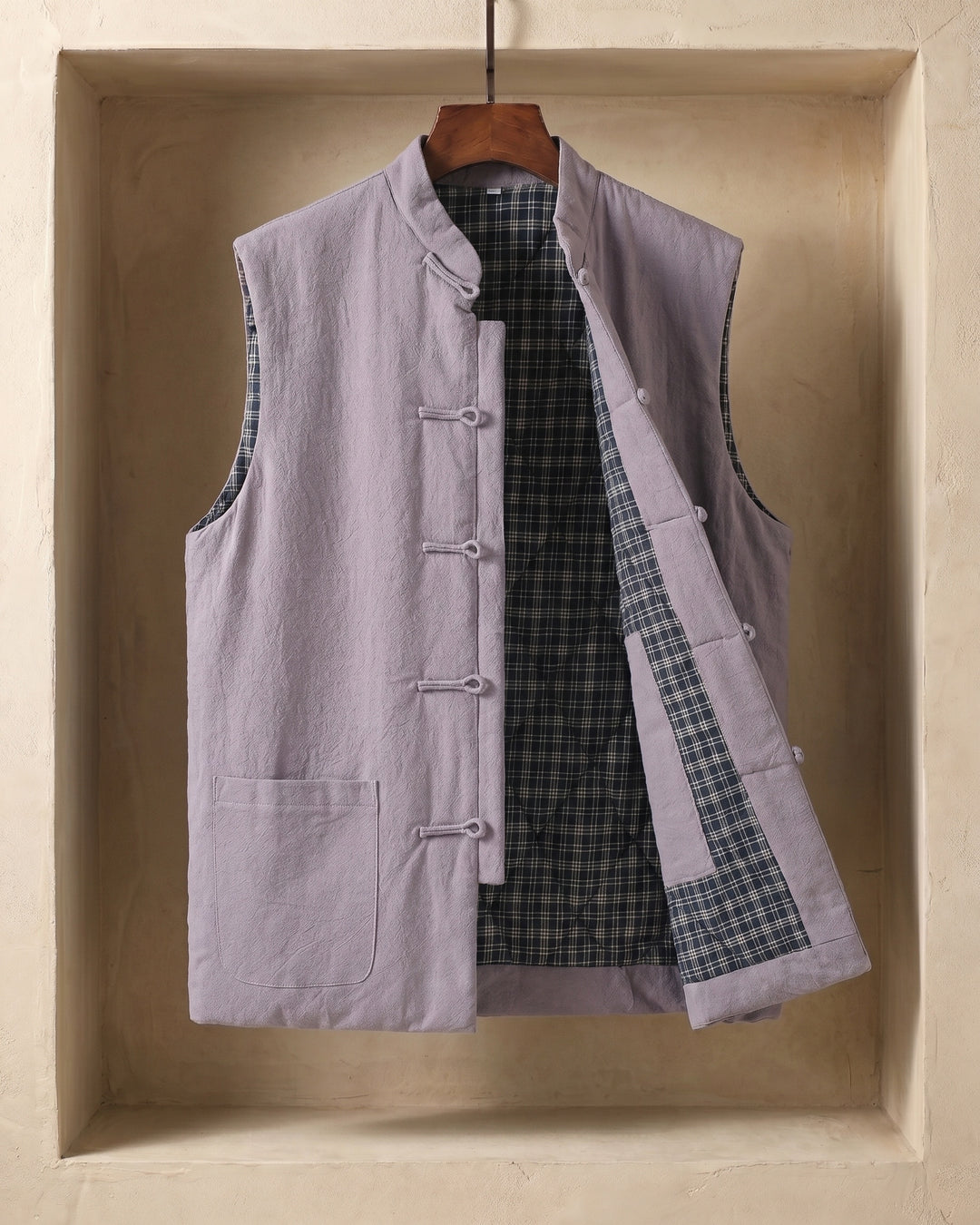 Fredrick - Pocket Front Mandarin Collar Vest
