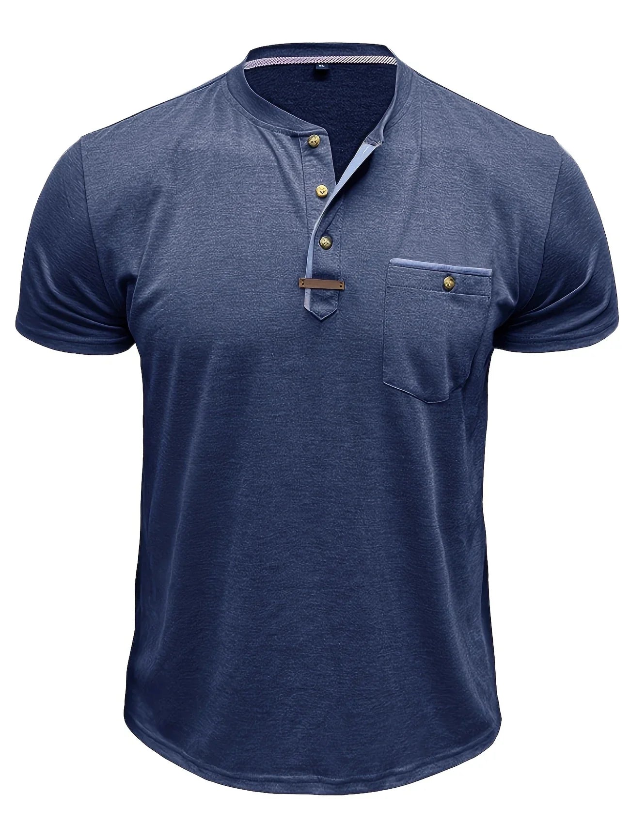 Saxon | Short Sleeve Pocket Henley T Shirt