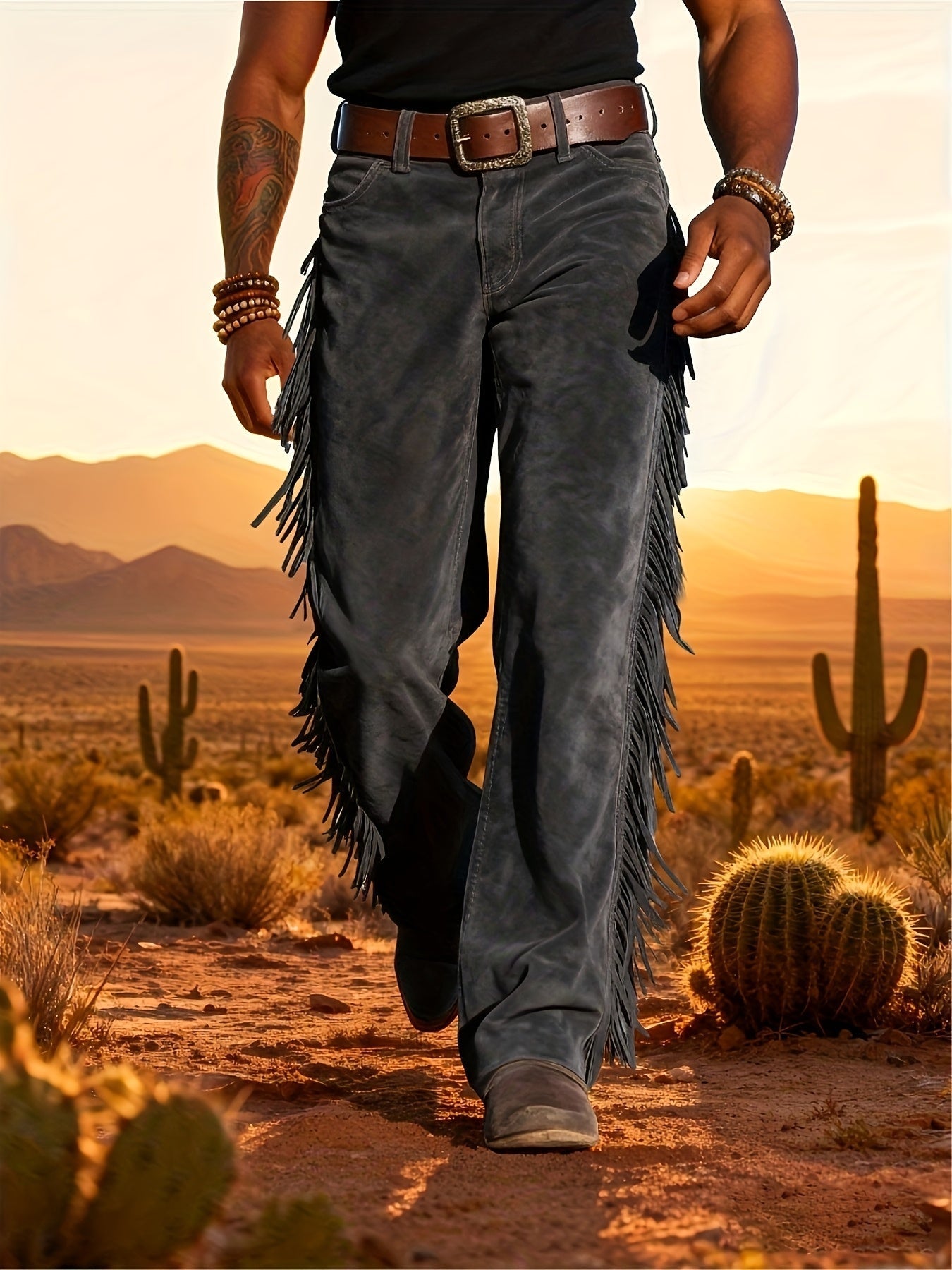 Altan - Fringe Straight Leg Western Trousers