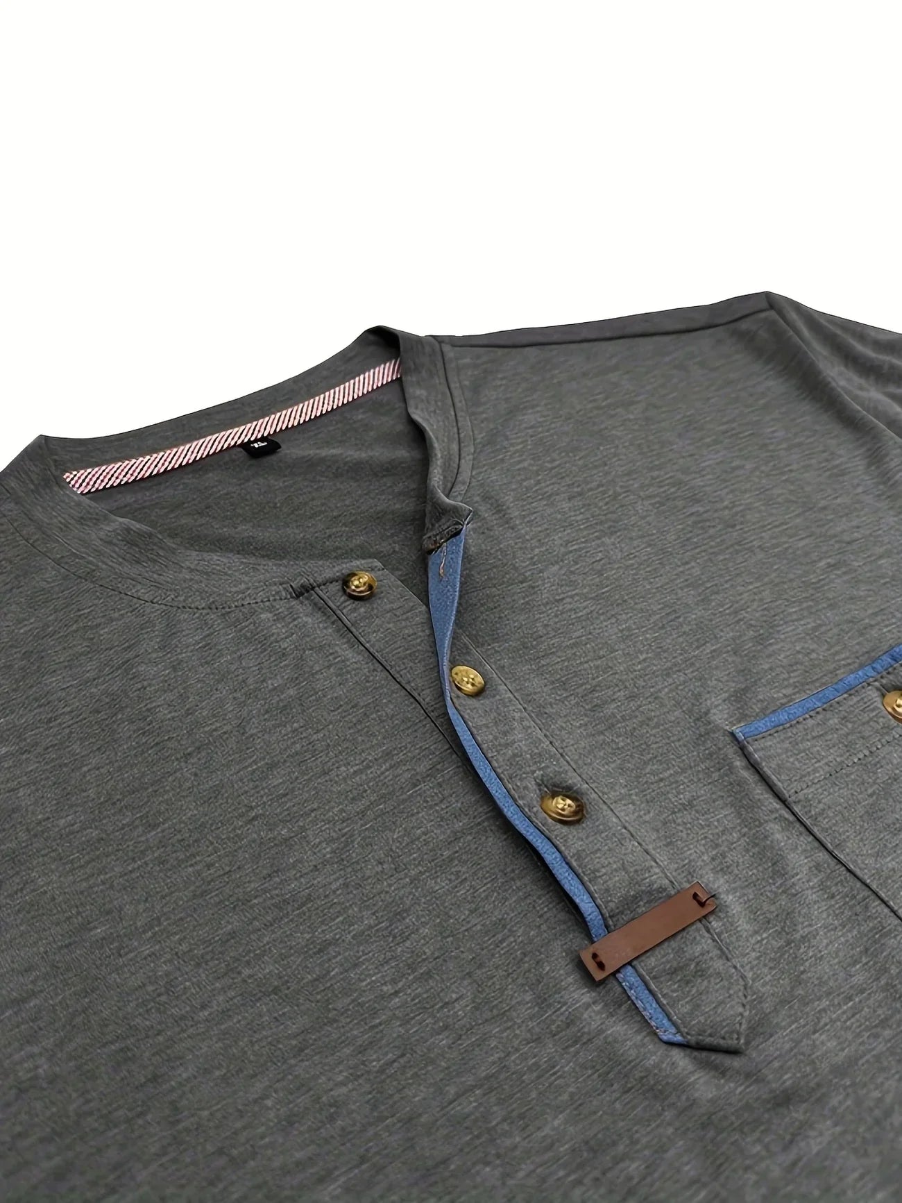 Saxon | Short Sleeve Pocket Henley T Shirt