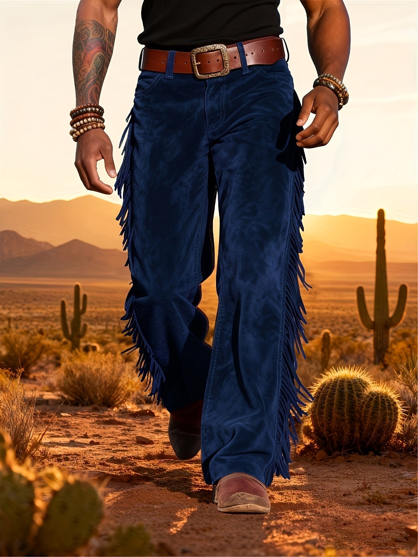 Altan - Fringe Straight Leg Western Trousers