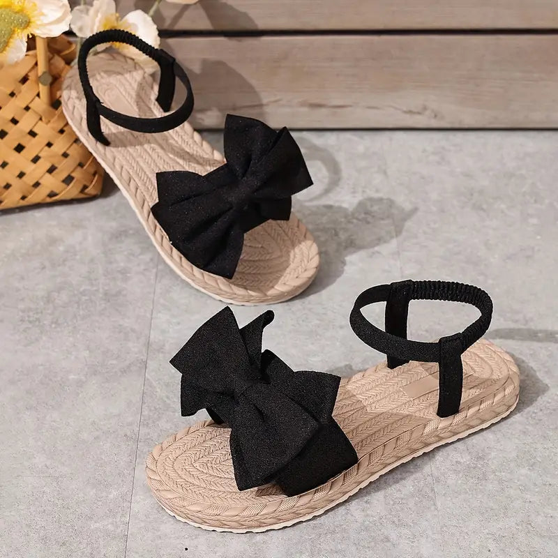 Michela | Bow Knot Open Toe Ankle Strap Sandals