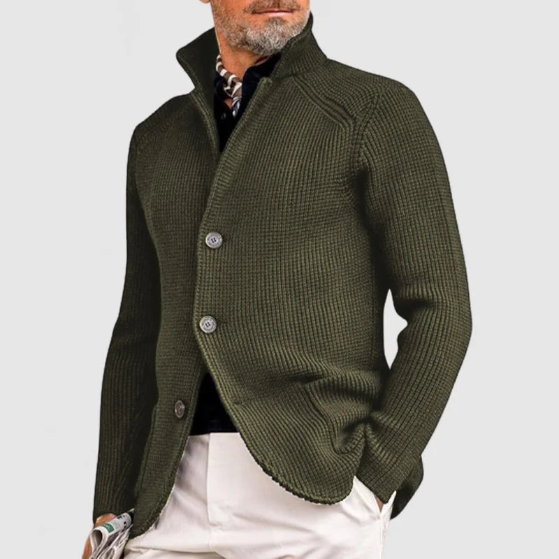 Mario | Ribbed Knit Button Cardigan Jacket