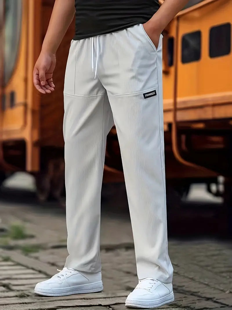 Travys | Straight Leg Drawstring Pocket Joggers