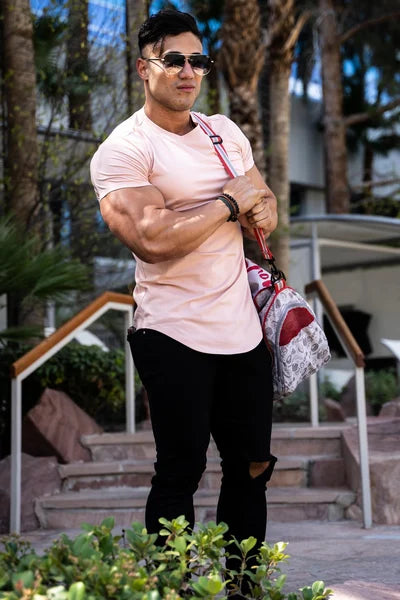 Maxwell - Curved Hem Crewneck T Shirt