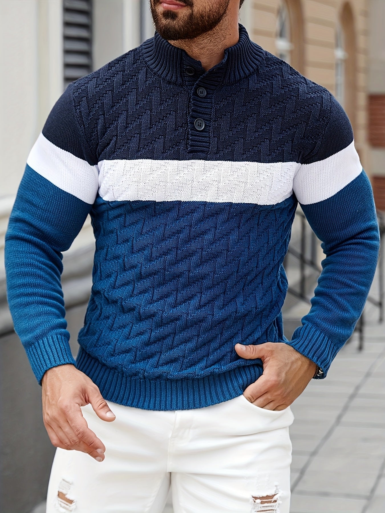 Vivena | Casual Stand Collar Knitted Sweater