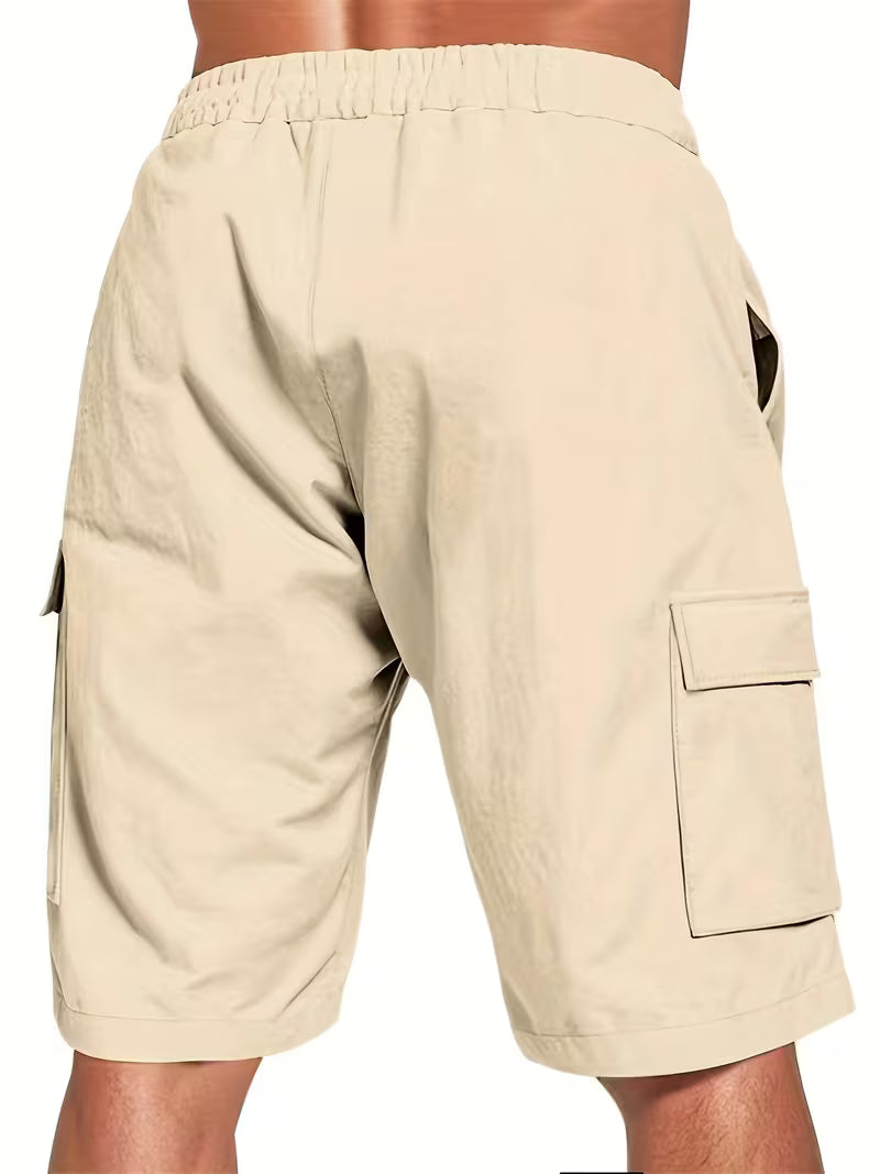 Raekwon | Cargo Drawstring Elastic Waist Shorts