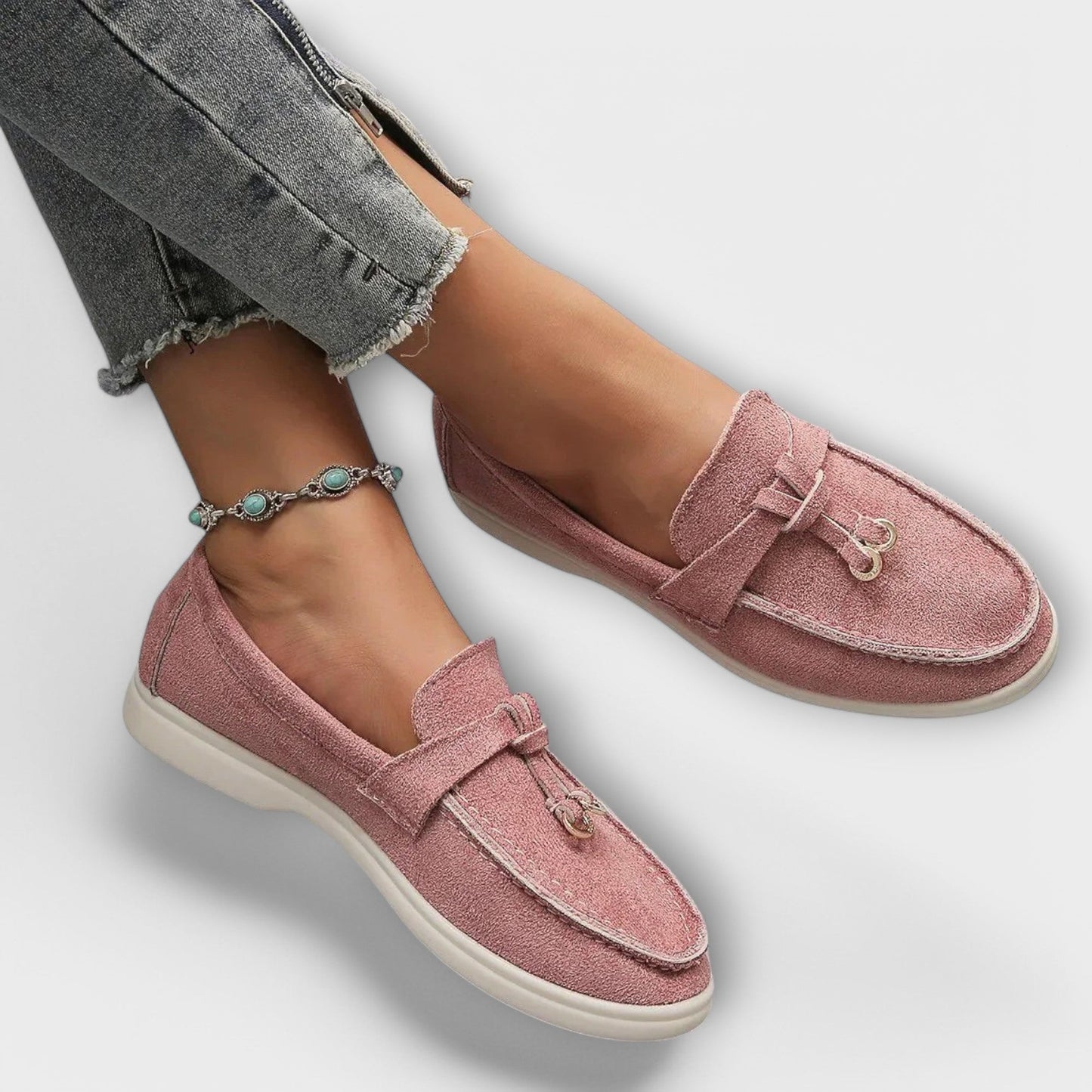 Jenine | Slip-On Loafers with Metal Trim