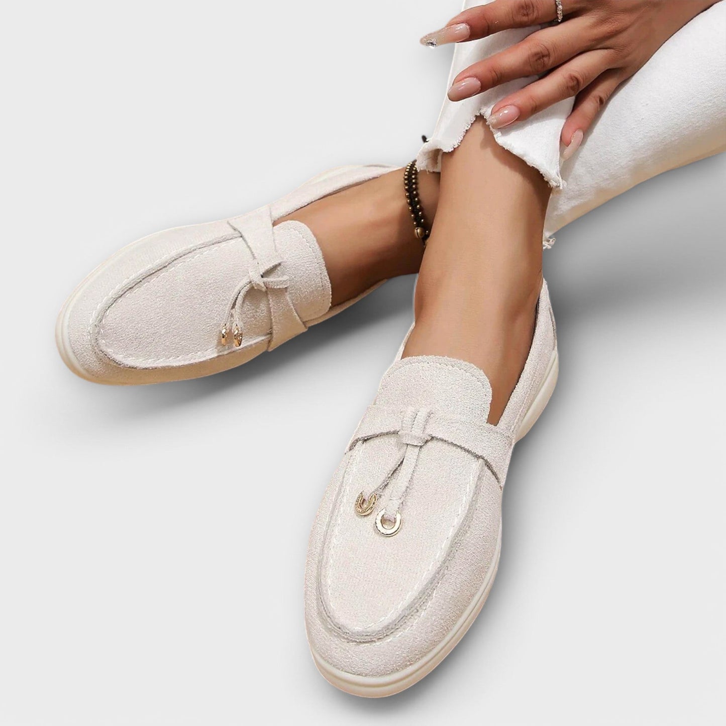 Jenine | Slip-On Loafers with Metal Trim