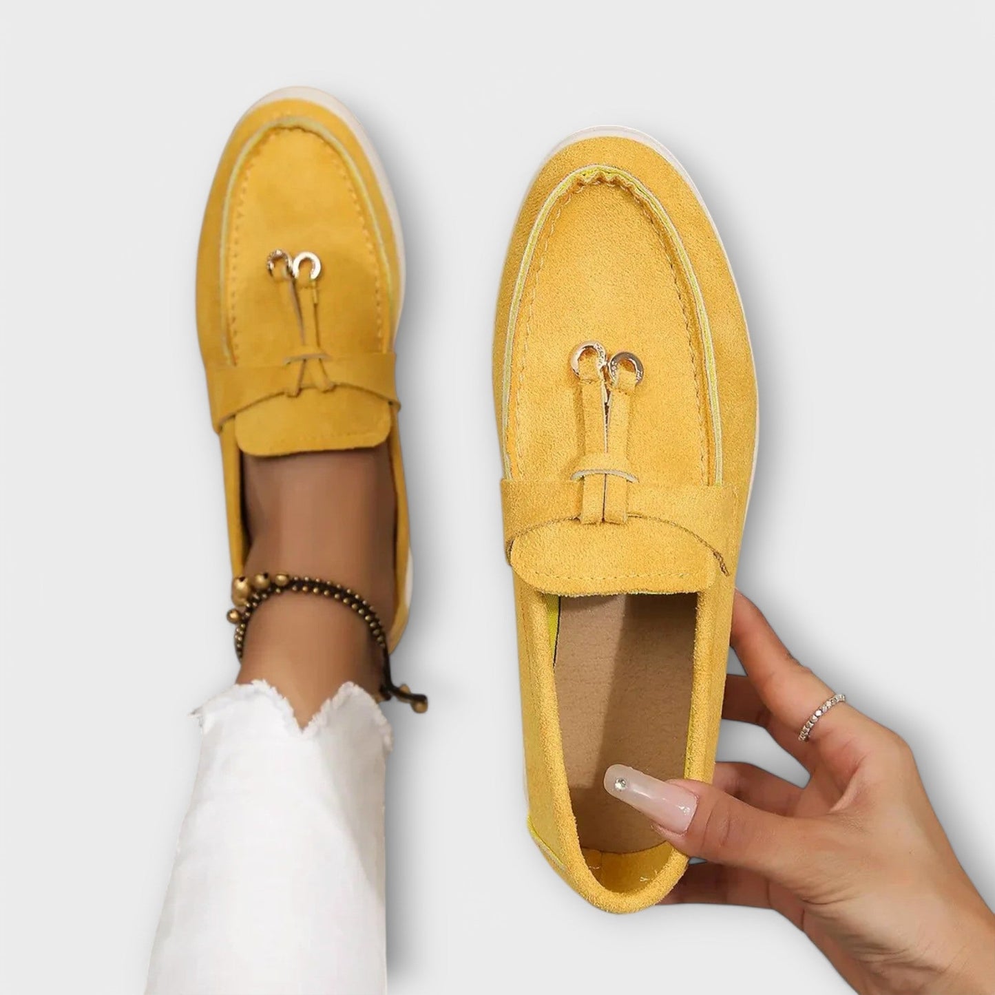 Jenine | Slip-On Loafers with Metal Trim