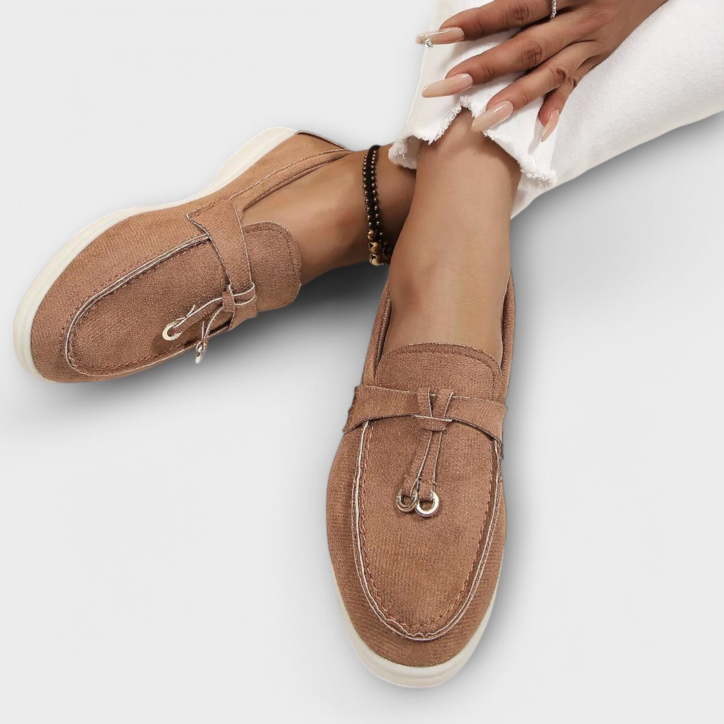 Jenine | Slip-On Loafers with Metal Trim