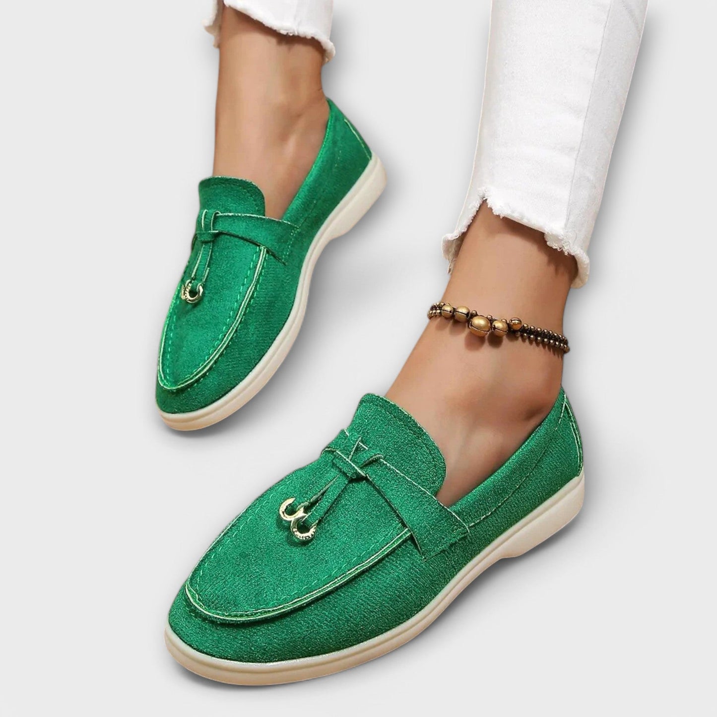 Jenine | Slip-On Loafers with Metal Trim