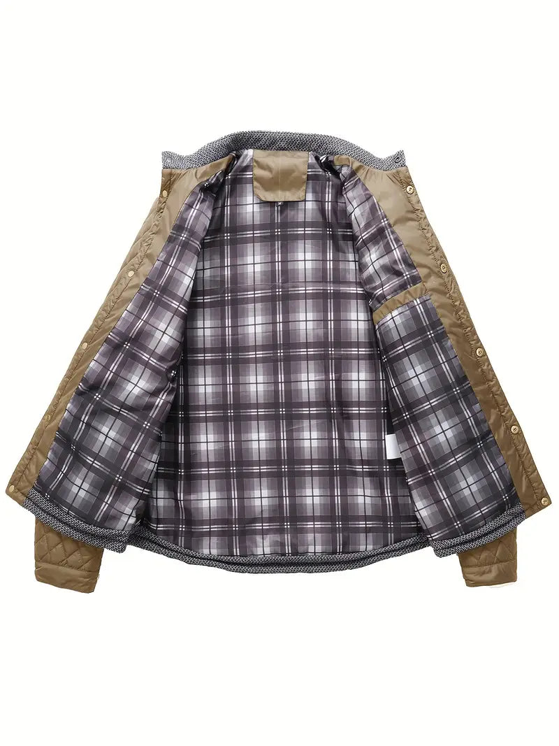 Proctor | Quilted Stand Collar Zip Jacket