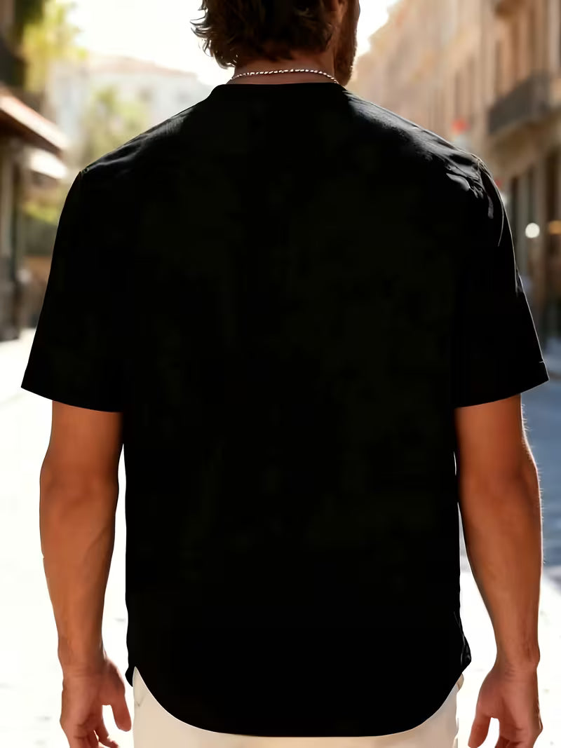 Dolan | Shirt Short Sleeve Henley Button Placket