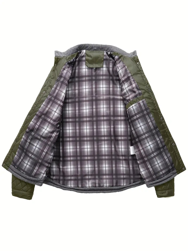 Proctor | Quilted Stand Collar Zip Jacket