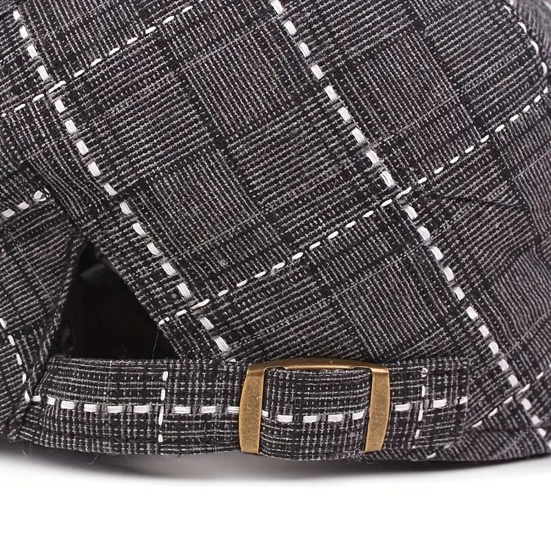 Checklyn | Plaid Flat Cap Casual Driving Hat