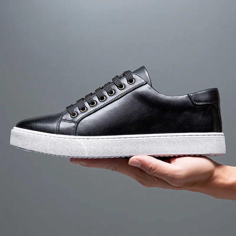 Leonell | Leather Lace-Up Low-Top Casual Sneakers