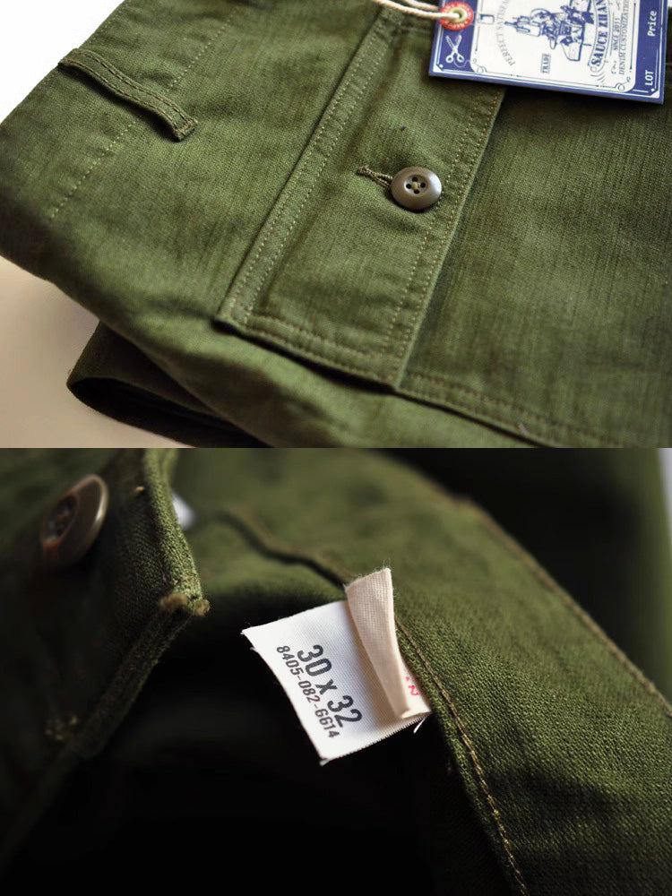 Matheos | Military Style Straight Leg Pants