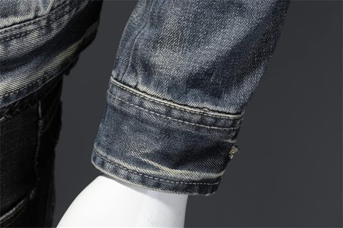 Dustin | Light Wash Stand Collar Jacket