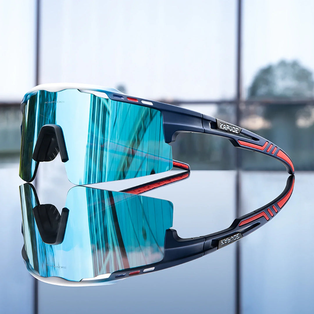 Cahybeam | Wraparound Mirrored Cycling Sunglasses