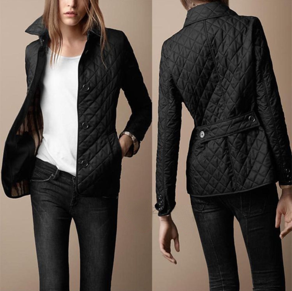 Alexa | Quilted Button Front Jacket