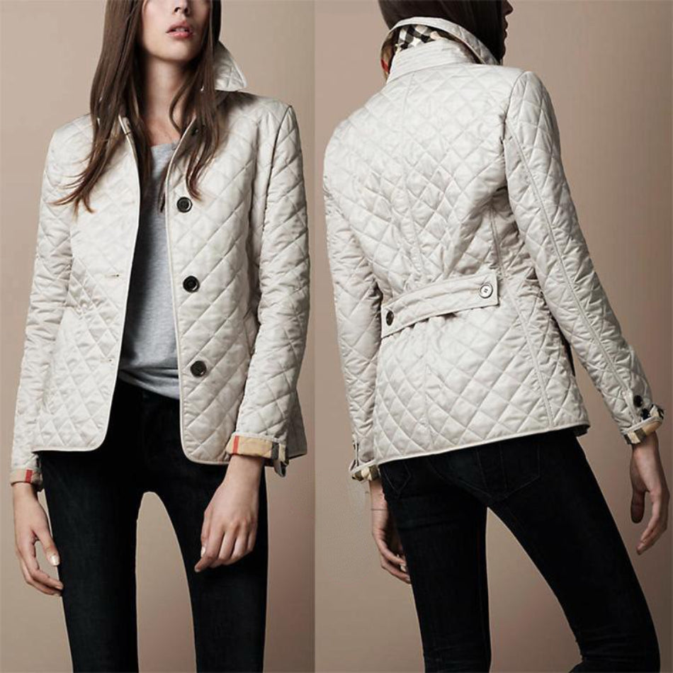 Alexa | Quilted Button Front Jacket